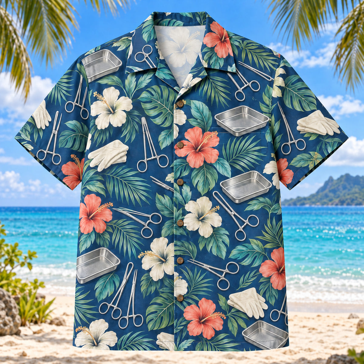 Instrument Garden Surgical Technologist Hawaiian Shirt