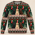 Labrador Retriever Christmas Stockings All Over Print Sweater