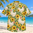 Leghorn Sunshine Chicken Hawaiian Shirt