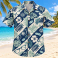 Lens and Palm Navy Optometrist Hawaiian Shirt