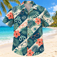 Lens and Palm Teal Optometrist Hawaiian Shirt