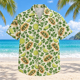 Lime and Cilantro Taco Hawaiian Shirt