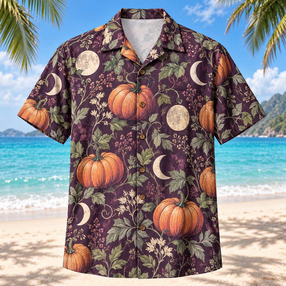 Midnight Harvest Adult Halloween Hawaiian Shirt