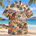Mustang Desert Bloom Horse Hawaiian Shirt