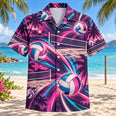 Neon Burst Beach Volleyball Hawaiian Shirt