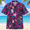 Neon Burst Electrician Hawaiian Shirt