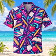 Neon Burst Teacher Hawaiian Shirt