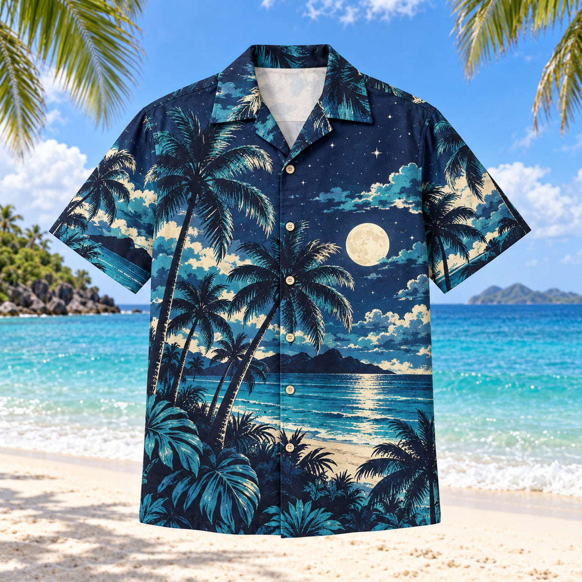 Night Palm Bachelor Party Hawaiian Shirt