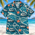 Night Shift Road Teal EMT and Paramedic Hawaiian Shirt