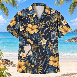 Nursing Notes Nurse Hawaiian Shirt