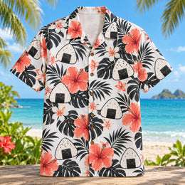 Onigiri Bloom Japanese Food Hawaiian Shirt