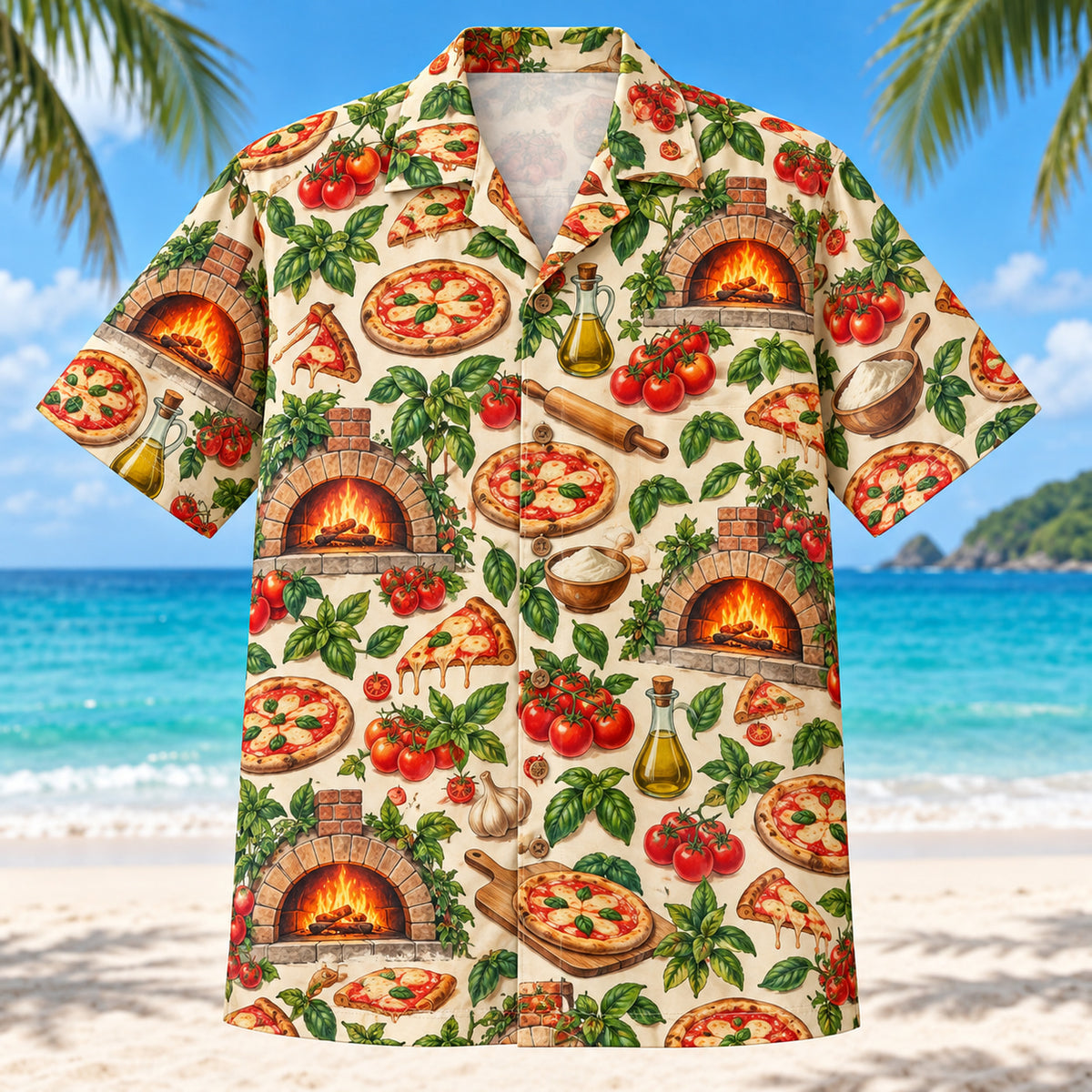 Oven Night Home Pizza Making Hawaiian Shirt
