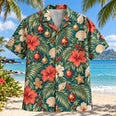 Palm Ornament Garden Tropical Christmas Hawaiian Shirt