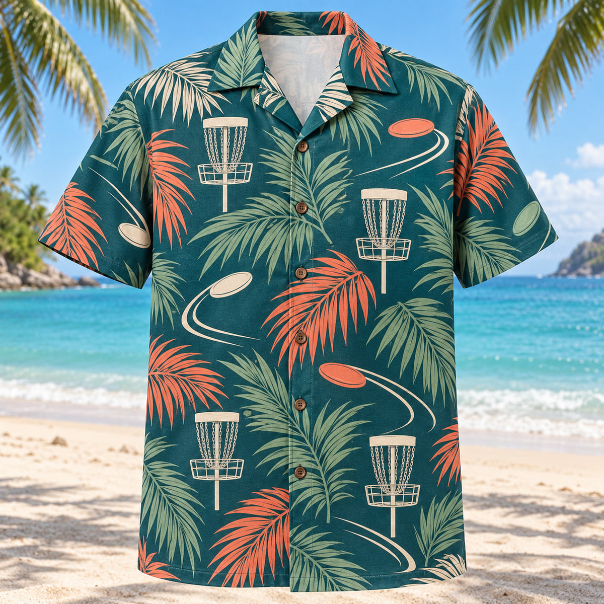 Palm Parade Disc Golf Hawaiian Shirt