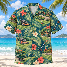 Palm Parade Landscaper Hawaiian Shirt