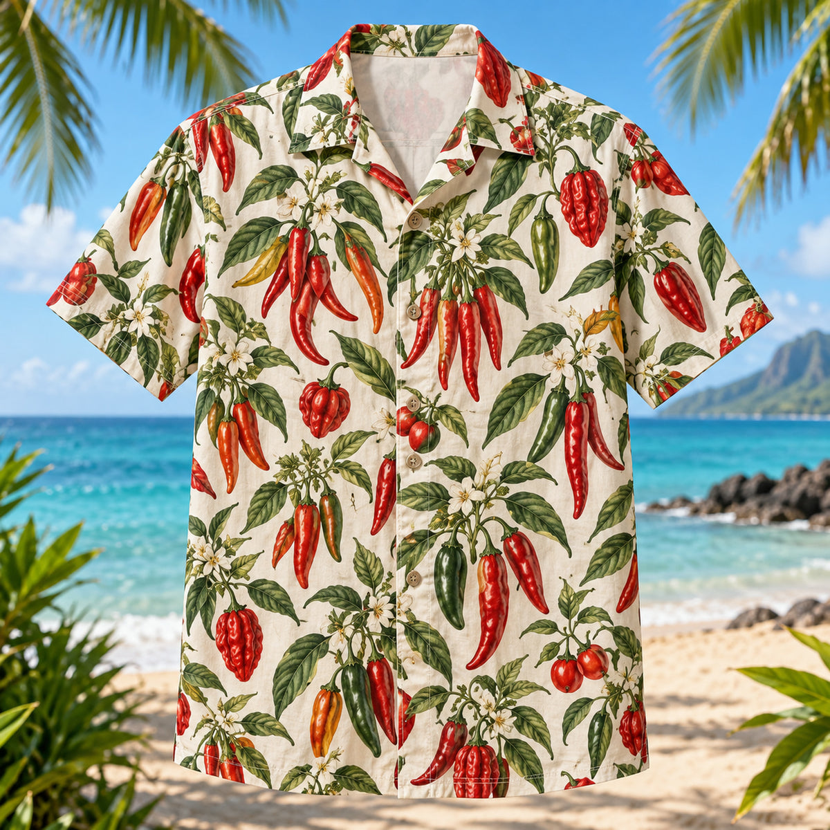 Pepper Botanical Chili Pepper Hawaiian Shirt