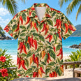 Pepper Harvest Chili Pepper Hawaiian Shirt