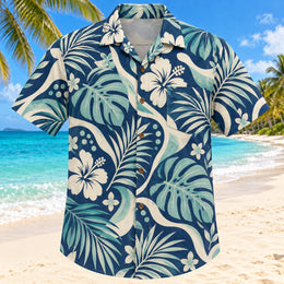 Phoneme Palm Navy Speech-Language Pathologist Hawaiian Shirt