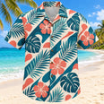 Phoneme Palm Teal Speech-Language Pathologist Hawaiian Shirt