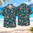 Retro Coastal Pickleball Hawaiian Shirt