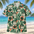 Pin Tile Mosaic Bowling Hawaiian Shirt