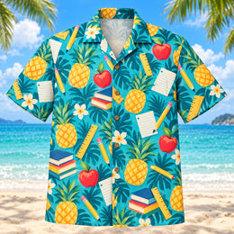 Pineapple Pop Teacher Hawaiian Shirt