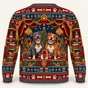 Pit Bull Nutcracker Theatre Christmas Ugly Sweater back