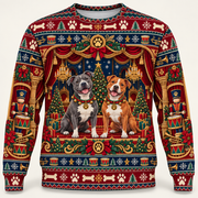 Pit Bull Nutcracker Theatre Christmas Ugly Sweater front