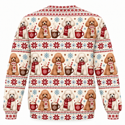 Poodle Christmas Cocoa Ugly Sweater back