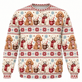 Poodle Christmas Cocoa All Over Print Ugly Sweater