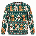 Poodle Christmas Lights All Over Print Ugly Sweater