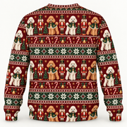 Poodle Nutcracker Christmas Ugly Sweater back