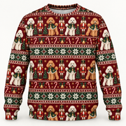 Poodle Nutcracker Christmas Ugly Sweater front