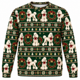 Poodle Wreath Christmas All Over Print Ugly Sweater