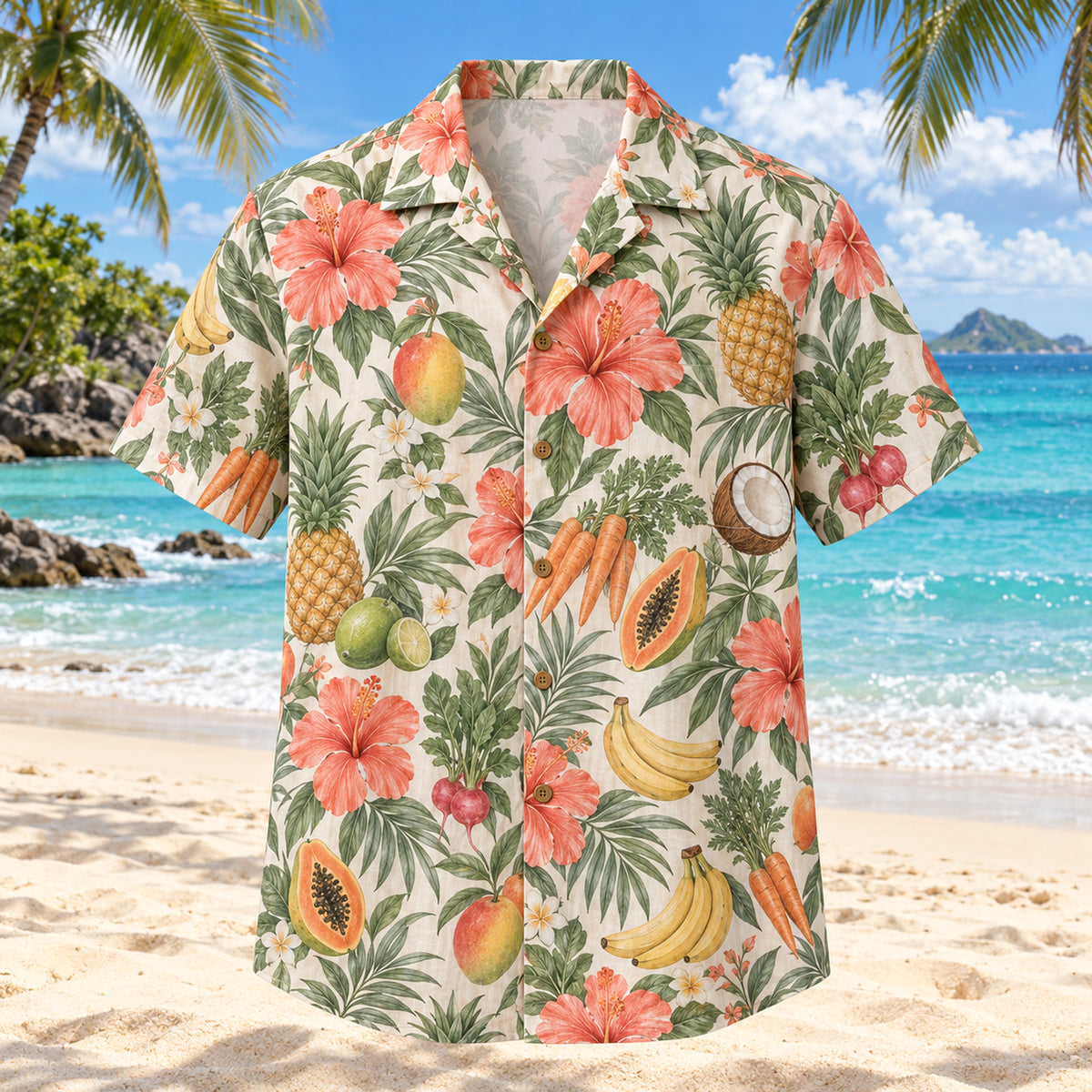 Produce Garden Coral Sage Registered Dietitian Hawaiian Shirt