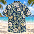 Produce Garden Navy Cream Registered Dietitian Hawaiian Shirt