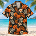 Pumpkin Palm Adult Halloween Hawaiian Shirt