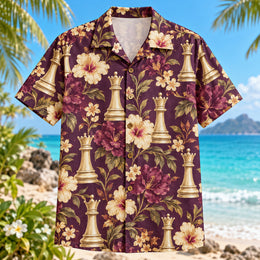 Queen Garden Chess Hawaiian Shirt