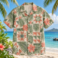Quilt Block Palm Sewing and Quilting Hawaiian Shirt