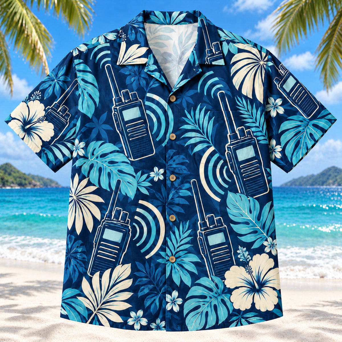 Radio Signal Navy EMT and Paramedic Hawaiian Shirt
