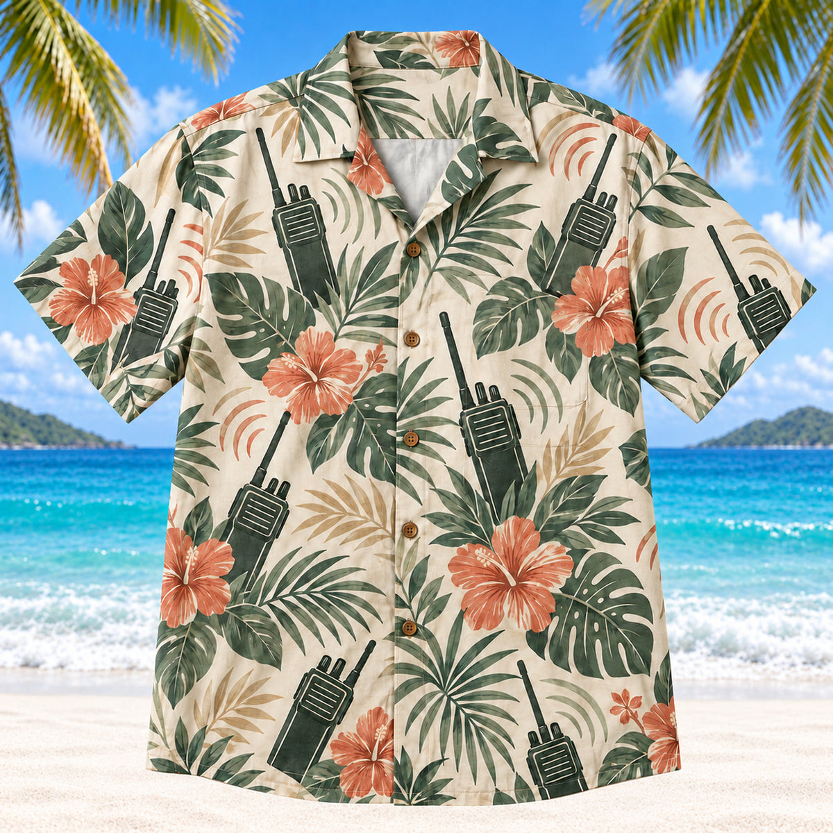 Radio Signal Sage EMT and Paramedic Hawaiian Shirt