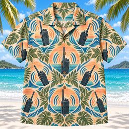 Radio Signal Sunset EMT and Paramedic Hawaiian Shirt