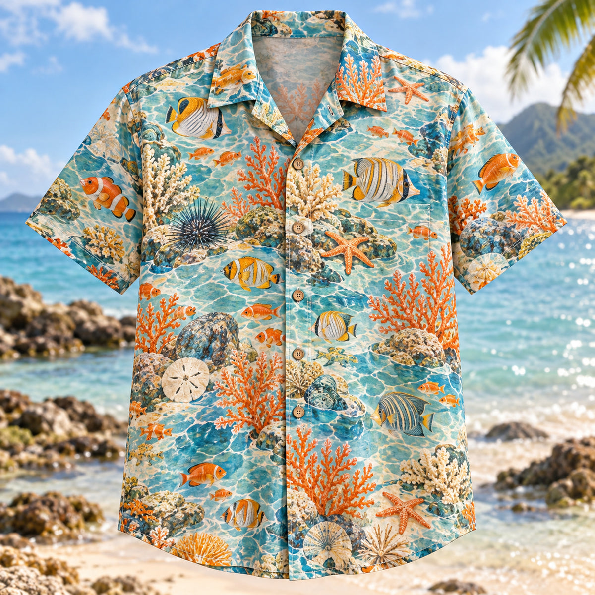 Reef Tidepool Reef Aquarium Hawaiian Shirt