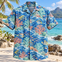 Reef Wave Reef Aquarium Hawaiian Shirt