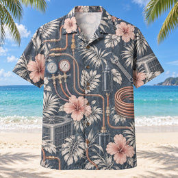 Refrigerant Line HVAC Hawaiian Shirt