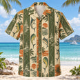 Resort Stripes Saltwater Fishing Hawaiian Shirt