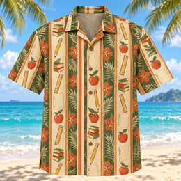 Resort Stripes Teacher Hawaiian Shirt