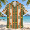 Resort Stripes Tennis Hawaiian Shirt