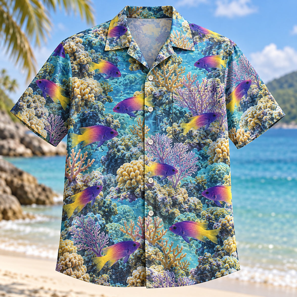 Royal Gramma Reef Aquarium Hawaiian Shirt