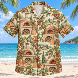 Rustic Oven Home Pizza Making Hawaiian Shirt
